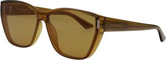 Saint Laurent Zonnebril - Dames - Zonnebrillen - Bruin - 63 MM - Accessoires