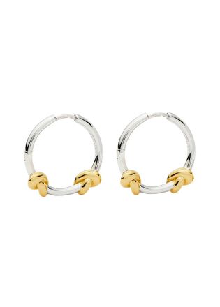 Missoma X Lucy Williams Knot Small Hoop Earrings - Gold - One Size