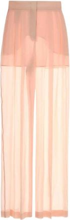 Alberta Ferretti Pantalone - Dames - Wijde Broeken - Roze - S - Broeken