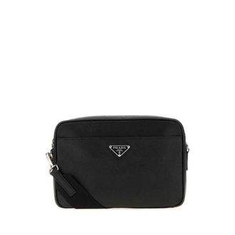 Prada Black Leather Clutch