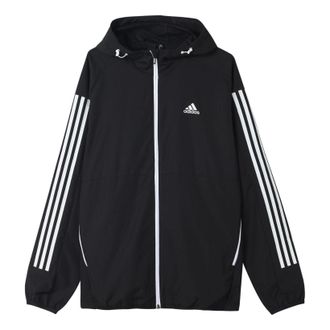 adidas Must Haves 3-Stripes Windbreaker - Black GF3962