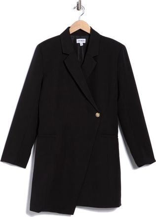 Steve Madden Asymmetrical Blazer Dress in Black Onyx at Nordstrom Rack, Size X-Small