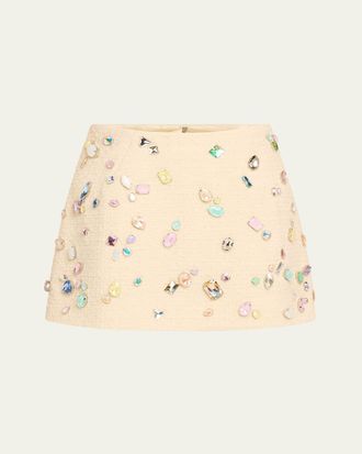 Marc Jacobs Swarovski Mini Wool Bell Skirt