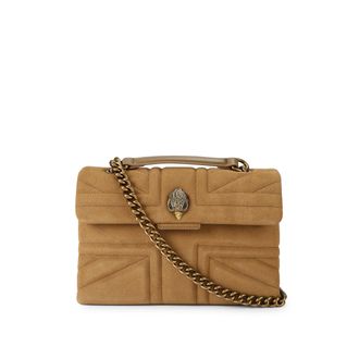 Kurt Geiger Womens Suede Union Jack Bag - Camel - One Size
