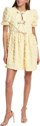 English Factory Bow Detailed Puff Sleeve Stretchy Dress