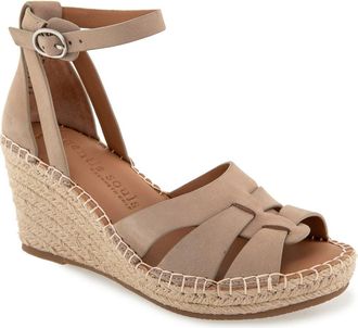 Gentle Souls Espadrille Wedge Sandal in Mushroom Nubuck at Nordstrom, Size 9.5