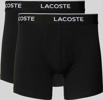 Lacoste Boxershorts mit elastischem Label-Bund im 3er-Pack in Black, Größe XL