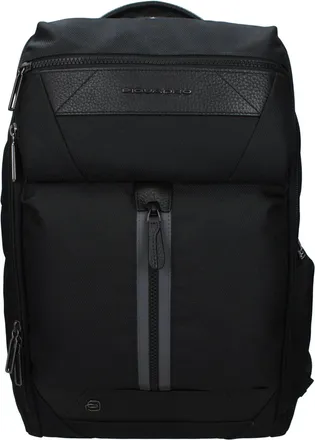 Piquadro Black Fabric Mens Backpack