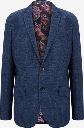 Etro Einreihiger Fischgrat-Jerseyblazer Roma Fit