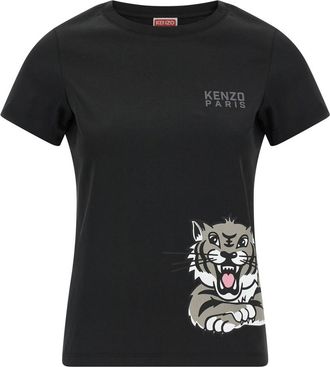 Kenzo Black Happy Tiger T-shirt