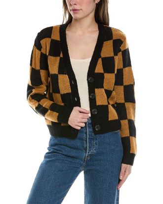 Lost + Wander Checkered Slim Cardigan