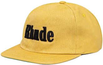 Rhude Cappellino con Logo - - Accessories - Uomo - Giallo - ONE SIZE