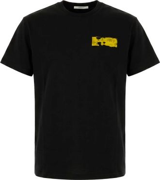 Givenchy Camiseta de algod&oacute;n con estampado Paris Paint - Tops - Hombre - Negro - XL