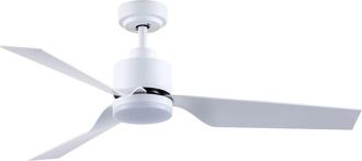 Wonderlamp Ventilador de techo blanco silencioso y bajo consumo