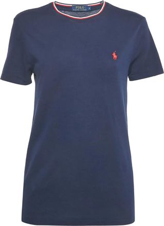 Ralph Lauren T-shirt con ricamo CK - Blu