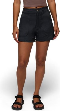 Prana Stretch Zion Cargo Shorts in Black at Nordstrom, Size 14