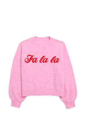 Shiraleah Womens Fa La La Sweater In Pink