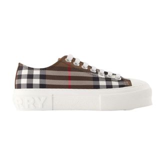 Burberry Lf Trn Jack L Check Sneakers - Shoes - Mujer - Marr&oacute;n - 38 EU