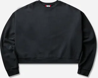 Nike Jordan Men s In1House Crop Crewneck Sweatshirt Black