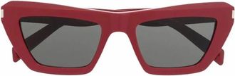 Saint Laurent Stijlvolle zonnebril - Dames - Zonnebrillen - Rood - 52 MM - Accessoires