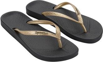 Ipanema Ana Flip Flop in Bc706-Black/gold at Nordstrom, Size 10