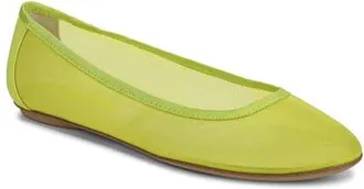 Franco Sarto Christina Flat in Vibrant Lime at Nordstrom, Size 8.5