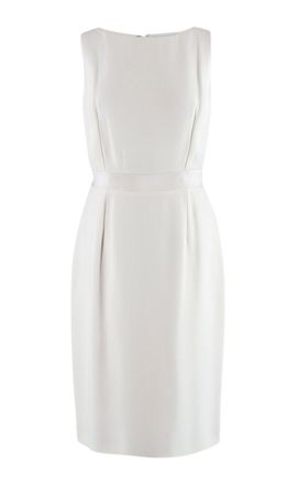 Dior Cream Sleeveless Midi Dress Size 38