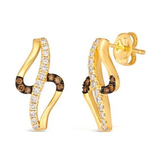 Le Vian Ladies Nude Diamond Earrings set in 14K Honey Gold