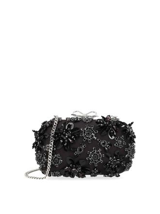 Self Portrait Floral Crystal Clutch Bag