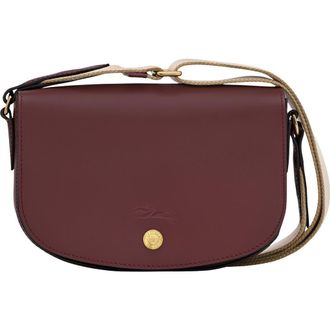 Longchamp Small Empure Leather Crossbody Bag in Burgundy at Nordstrom