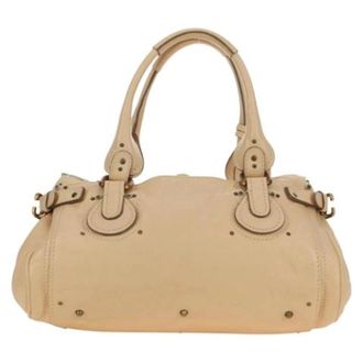 Chlo&eacute; Pre-owned Handbag - Dames - Pre-owned - Beige - Maat: ONE Size Leer