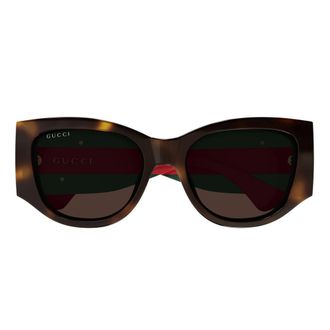 Gucci Sunglasses, unisex, Brown, Size: 55 MM Gg2115S Sunglasses