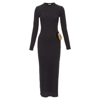 CHRISTOPHER ESBER Ribbed Cut Out Bodycon Dress