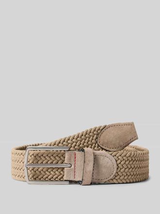Pierre Cardin G&uuml;rtel in Flecht-Optik mit Dornschlie&szlig;e in Sand, Gr&ouml;&szlig;e 100