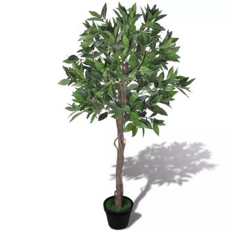 vidaXL Rbol De Laurel Artificial Con Maceta, 120 Cm De Alto Vidaxl