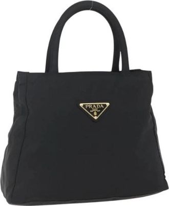 Prada Pre-owned Nylon Handtas - Dames - Vintage Handtas - Zwart - ONE Size - Nylon - Vintage