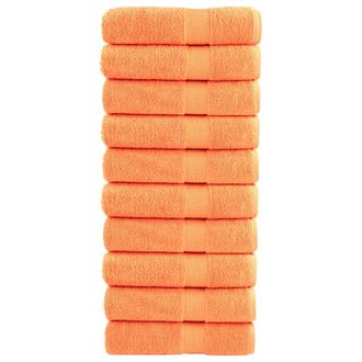 Berkfield Home Premium Shower Towels SOLUND 10 pcs Orange 70x140 cm 600 gsm
