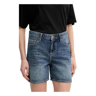 A|X Armani Exchange Cotton Denim Shorts - Dames - Denim shorts - Blauw - W28 - Denim - Korte Broeken