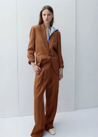 Mango Blazer completo dritto rosso mattone - Donna - XS - MANGO