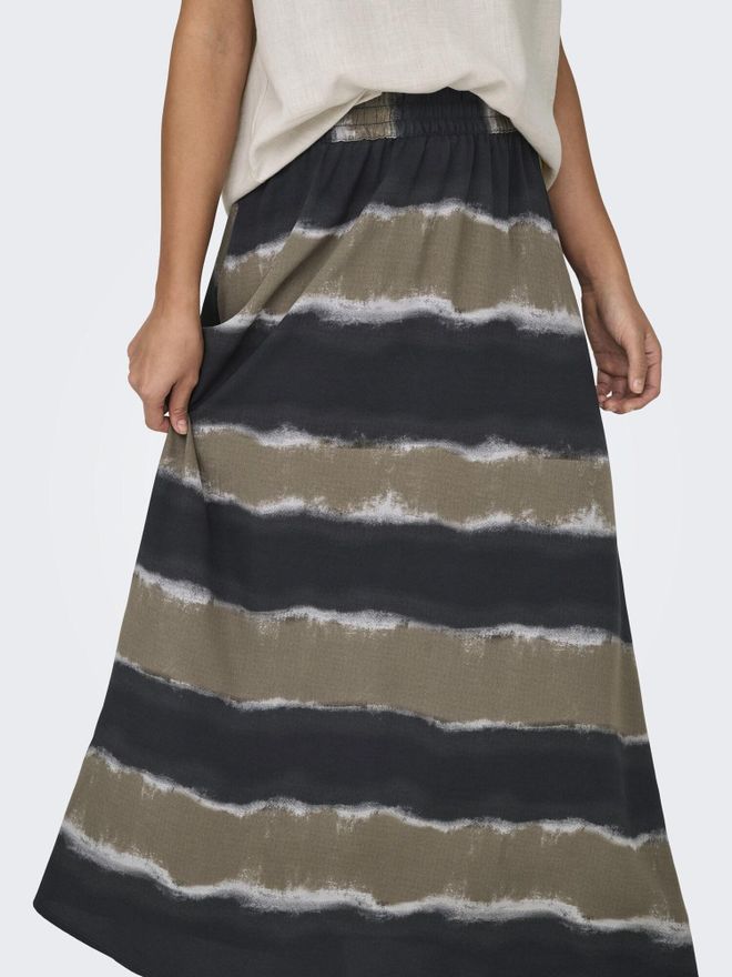 ONLY Damen Schlitzrock - Onlnova Life Elite Lamar Mit Allover-Print