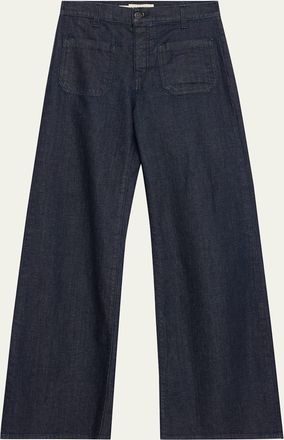 Nili Lotan Florence Denim Flare Jeans