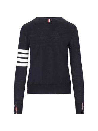 Thom Browne Womens Sweaters Blue Virgin Wool