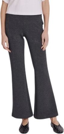 BERENICE Wijde Grijze Broek Eenvoudige Stijl - Dames - Wijde Broeken - Zwart - S - Polyester - Broeken