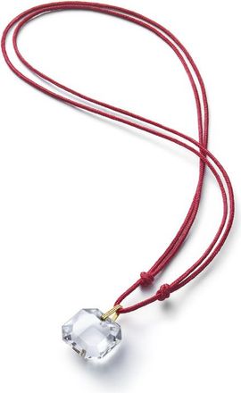 Baccarat Pendant Yellow Gold Clear Crystal