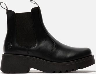 FLY London Womens Fly London Medi Leather Womens Black Boots - Size: 3