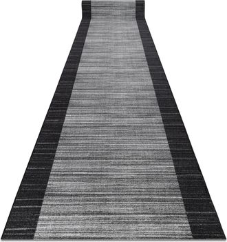 RugsX Rugsx - Alfombra De Pasillo Con Refuerzo De Goma Streifen 120 Cm Antracita Grey 120x1150 Cm