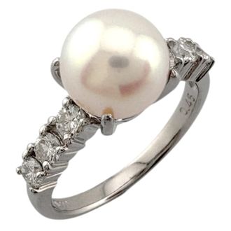C&A Silver Platinum 900 Band Ring (Pre-Owned)