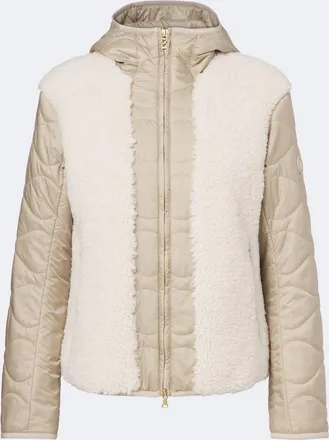 Bogner Bibi quilted teddy-trimmed jacket