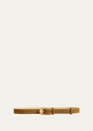 Khaite Dome Calf Hair Belt