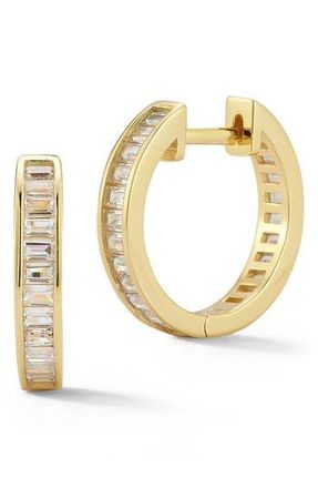 Glaze Jewelry Baguette Huggie Hoop Earrings in Gold at Nordstrom Rack